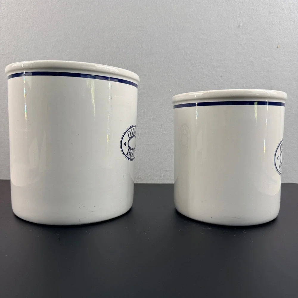 Dansk‎ Bistro Black Canister Bases Set of 2 6.75